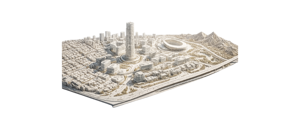 Townscape 3D Scale Model — ArcEdge INSTA3D